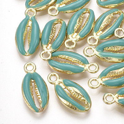Alloy Enamel Pendants PALLOY-T065-27-M-1