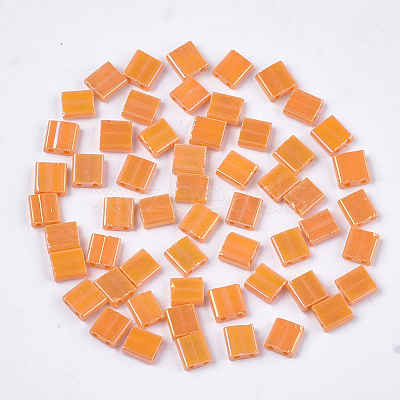 2-Hole Opaque Glass Seed Beads SEED-S023-28C-03-1