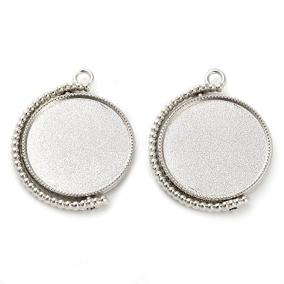 Zinc Alloy Pendant Cabochon Settings FIND-NH0001-13B-P-1