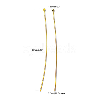 Brass Ball Head Pins X-RP0.7x60mm-G-1