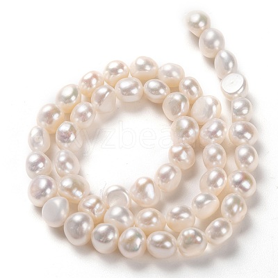 Natural Cultured Freshwater Pearl Beads Strands PEAR-L033-52-01-1