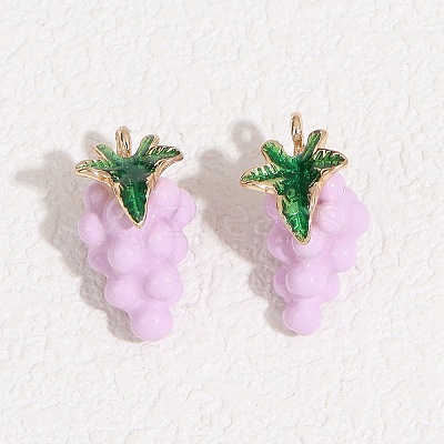 Fruit Alloy Enamel Pendants LS-ENAM-P264-02G-G04-1