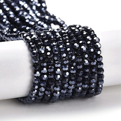 Electroplate Opaque Glass Beads Strands LS-EGLA-A035-P3mm-A18-1