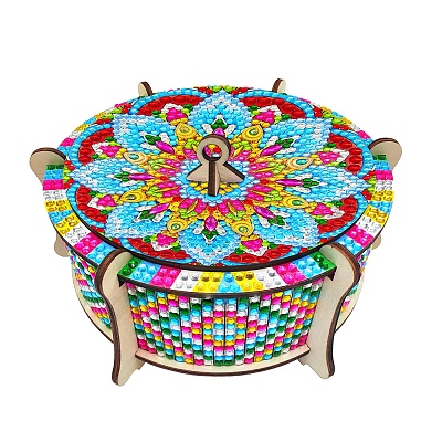 DIY Diamond Painting Wooden Storage Box Kits PW-WGD738E-01-1
