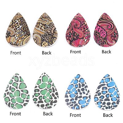 PU Leather Big Pendants FIND-T020-003-1