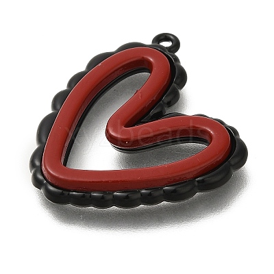 Red and Black Double Screen Alloy Pendants FIND-Z067-01B-06-1