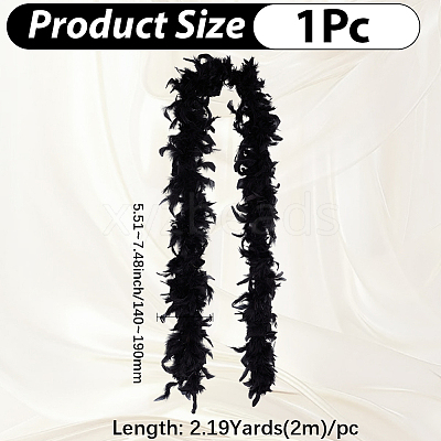 1Pc Turkey Feather Strip SRIB-GF0001-63C-1