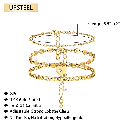 Anklets Sets AJEW-AN00383-12-1