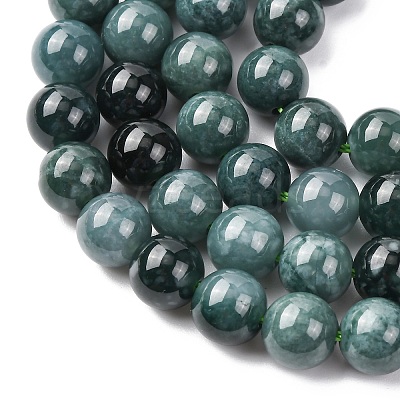 Natural Blue Jade Beads Strands G-H341-8mm-02-1