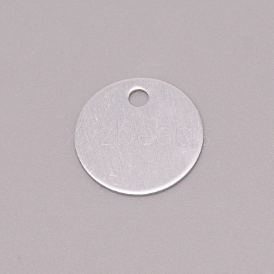 Blank Round Aluminum Engraved Pet Dog ID Tag FIND-WH0096-19B-1