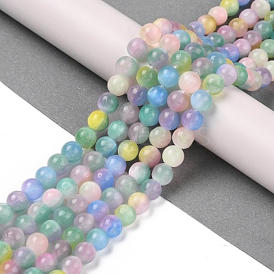 Natural Selenite Beads Strands G-Q162-A01-01A-01-1