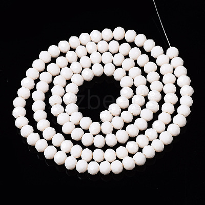 Opaque Solid Color Glass Beads Strands X1-EGLA-A034-P4mm-D17-1