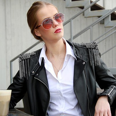 Iron Fashion Tassel Epaulette LS-FIND-WH0152-188-1