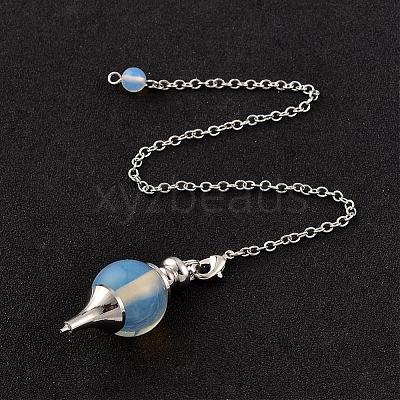Opalite Sphere Dowsing Pendulums BJEW-E292-A11-1