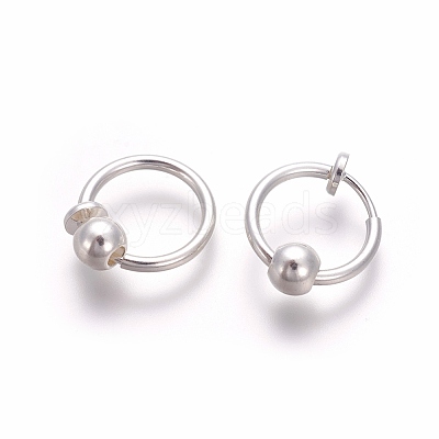 Electroplate Brass Retractable Clip-on Earrings EJEW-L221-02A-1