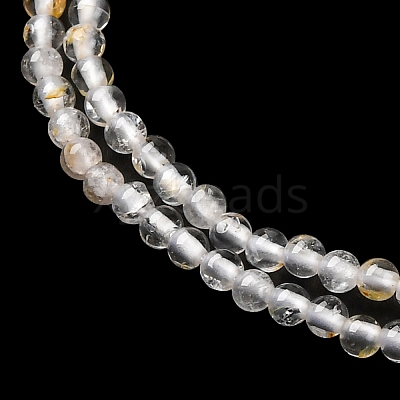Natural White Topaz Beads Strands G-RM241221-A9-1