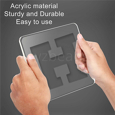 Acrylic Earring Handwork Template TOOL-WH0156-003-1