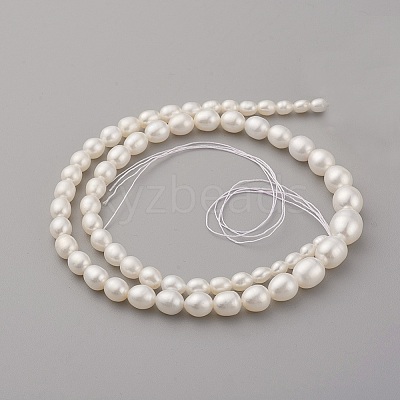 Natural Cultured Freshwater Pearl Graduated Beads Strands PEAR-G007-05A-1