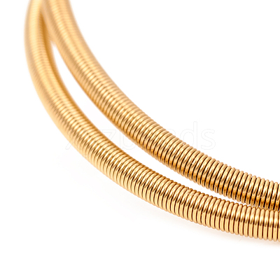 Ion Plating(IP) 304 Stainless Steel French Wire Gimp Wire X-STAS-G234-06G-1