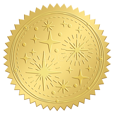 Self Adhesive Gold Foil Embossed Stickers DIY-WH0211-142-1