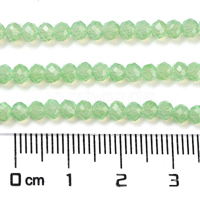 Baking Paint Transparent Glass Beads Strands DGLA-A034-J3mm-B09-1