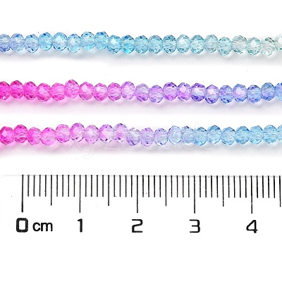 Transparent Painted Glass Beads Strands LS-DGLA-A034-T2mm-A14-1