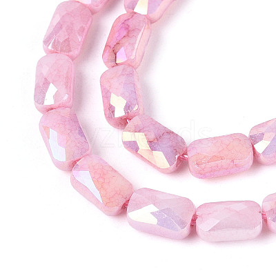 Anti-Tarnish Electroplate Glass Beads Strands GLAA-T025-29G-1