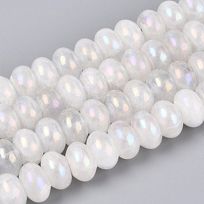 Electroplate Natural Quartz Crystal Beads Strands G-T144-37-1
