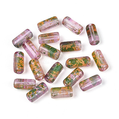 Picasso Transparent Glass Bugle Beads SEED-N010-02E-1