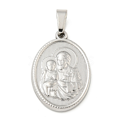 Non-Tarnish 304 Stainless Steel Pendants STAS-B071-02A-23P-1