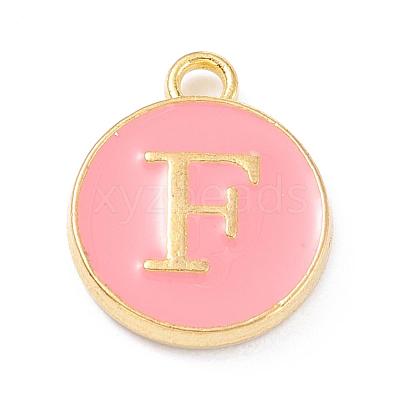 Golden Plated Alloy Enamel Charms ENAM-Q437-14F-1