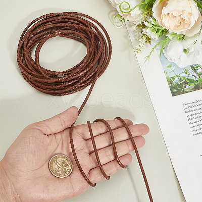 5M Round Braided Cowhide Letter Cord WL-GF0001-34A-02-1