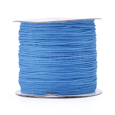 Nylon Braided Cord for Woven Jewelry Making Macrame Craft NWIR-D055-0.6mm-12-1