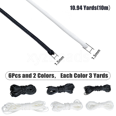 6 Bags 6 Styles PU Leather Cord LC-FH0001-002-1