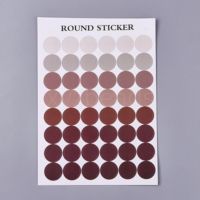 Polka Dot Pattern Decorative Labels Stickers DIY-L037-A02-1
