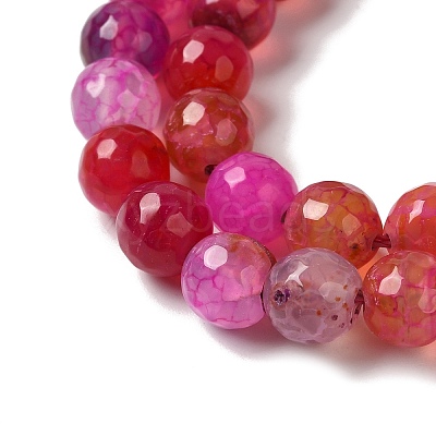 Dyed & Heated Natural Dragon Veins Agate Beads Strands G-P539-A01-22-1