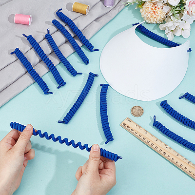 Polyester with Latex Silk Replacement Visor Curl  Cord DIY-WH0888-579I-1