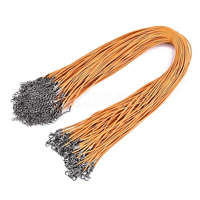 Waxed Cotton Cord Necklace Making LS-MAK-S034-023-1