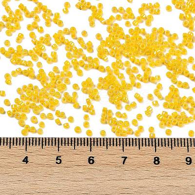 Opaque Colours Luster Glass Seed Beads SEED-H003-12D-1