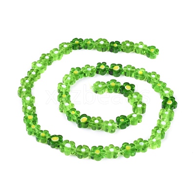 Handmade Millefiori Glass Bead Strands X-LAMP-J035-8mm-04-1