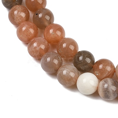 Natural Multi-Moonstone Beads Strands G-J157-8mm-06-1