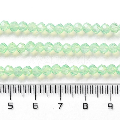Baking Paint Transparent Glass Beads Strands X-DGLA-A034-J4MM-D02-1