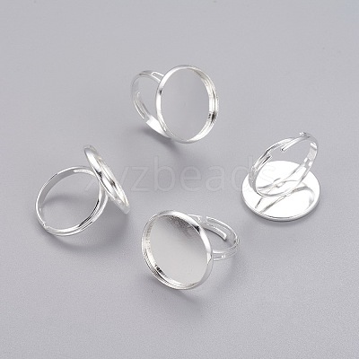 Adjustable Brass Pad Ring Bases KK-B021-S-1