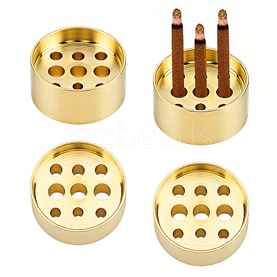 Brass Incense Burner Holder AJEW-GA0010-20A-1