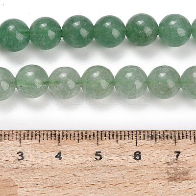 Natural Green Strawberry Quartz Beads Strands G-C293-A02-8mm-1