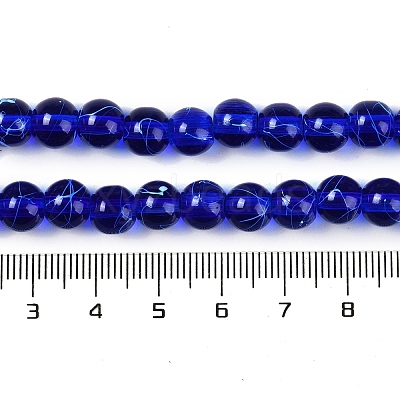 Drawbench Transparent Glass Beads Strands GLAD-Q012-8mm-22-1