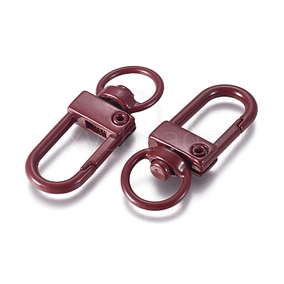 Baking Paint Alloy Swivel Clasps PALLOY-TAC0011-45D-1