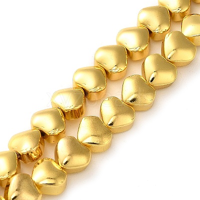 Electroplate Glass Beads Strands EGLA-H109-12F-01-1