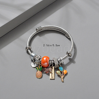 Adjustable Stainless Steel European Bangles FS-WGE9400-18-1