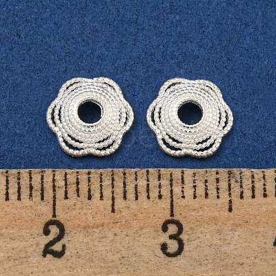 925 Sterling Silver Bead Caps STER-C007-04E-S-1
